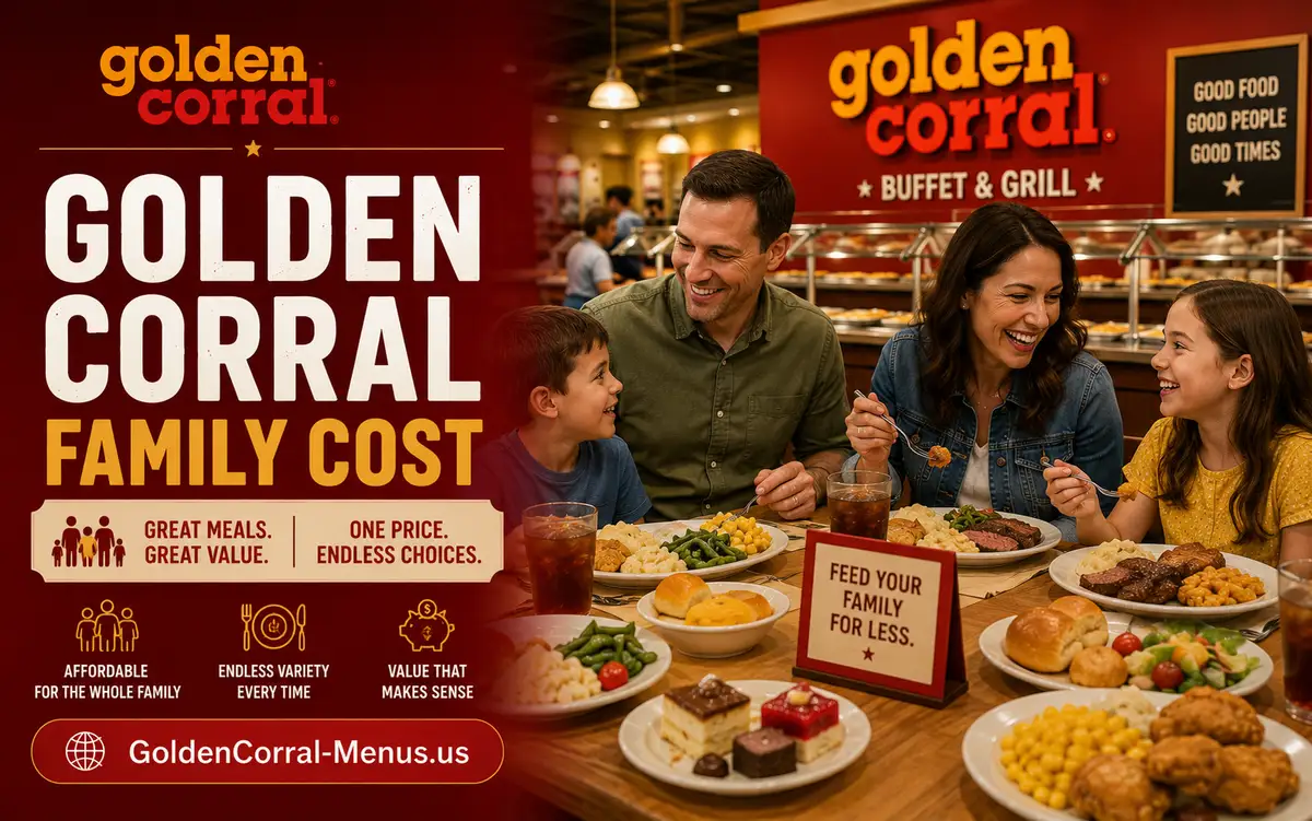 golden corral cost for a family